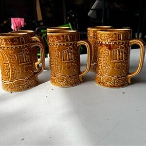 Set of 6 Shenango Gesundheit Beer Steins